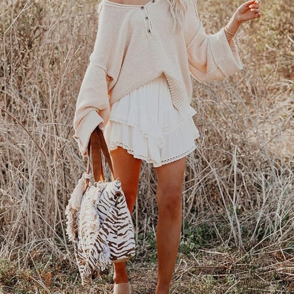 White Mini Skirt - Picture 3 of 5